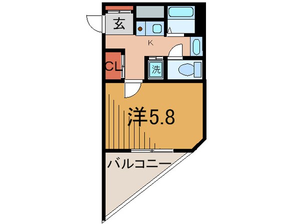 ロイヤルヒル神戸三宮Ⅱ(202)の物件間取画像